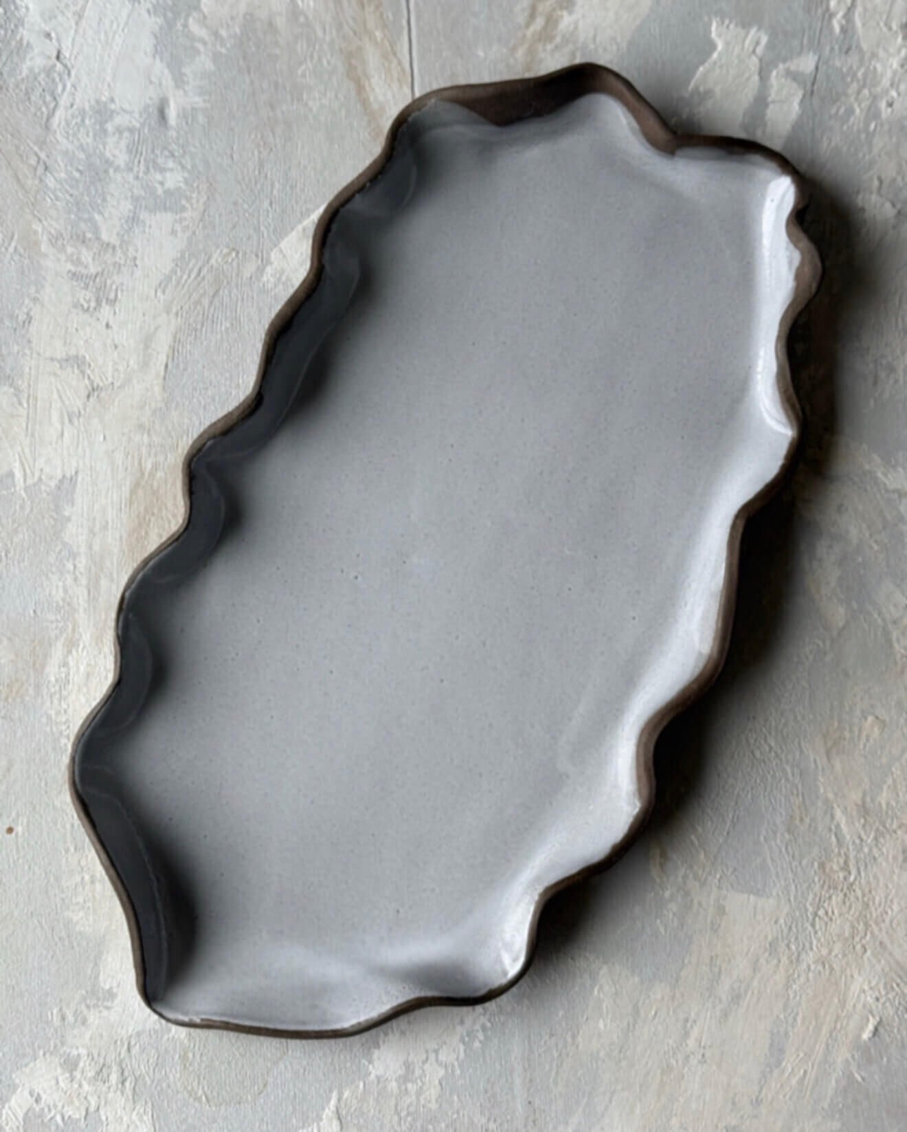 Stoneware Kayık Tabak