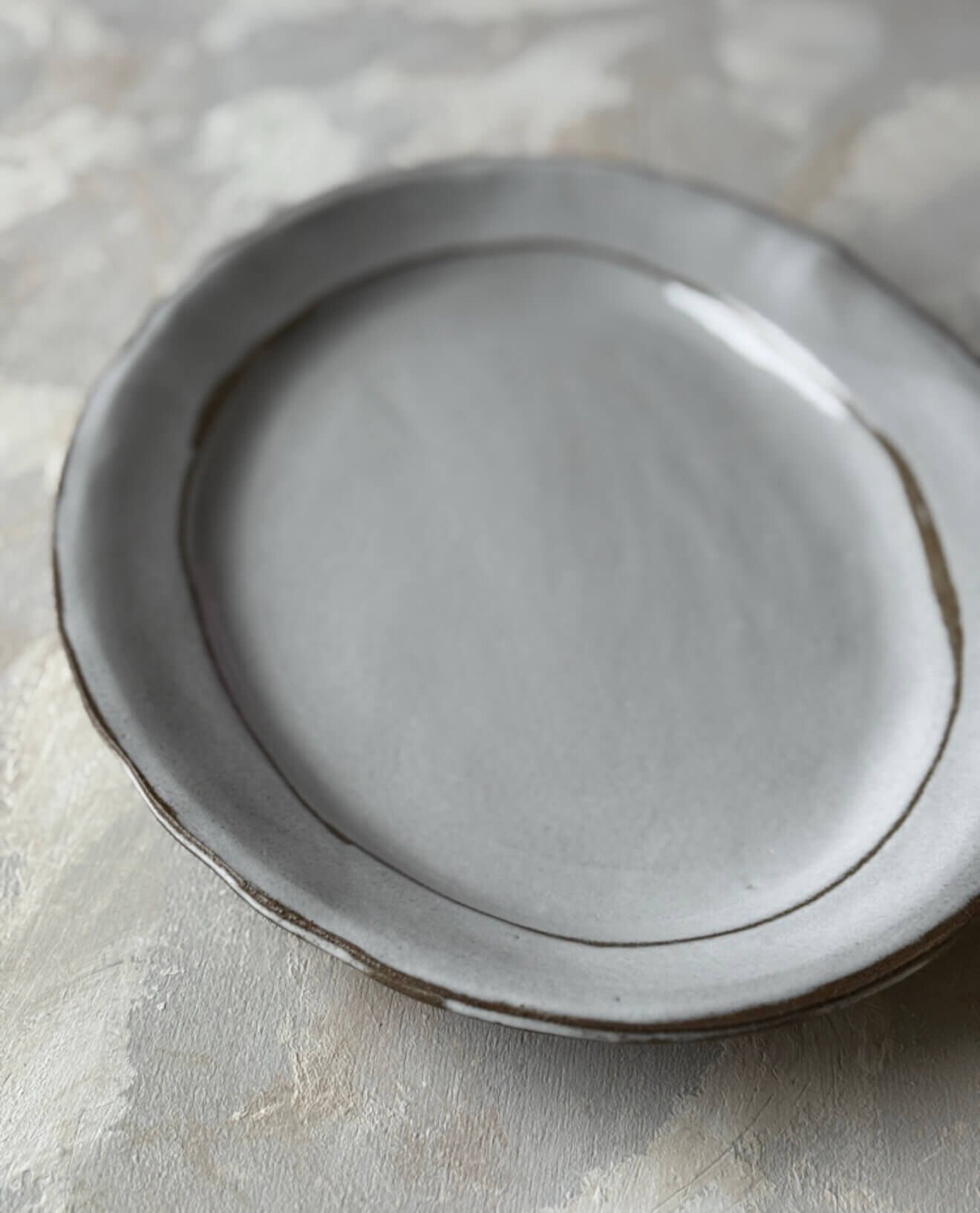 Stoneware Kayık Tabak