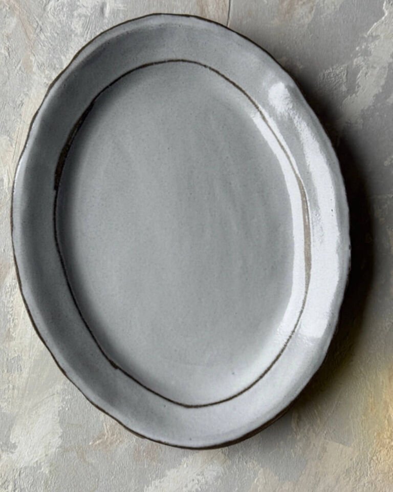 Stoneware Kayık Tabak