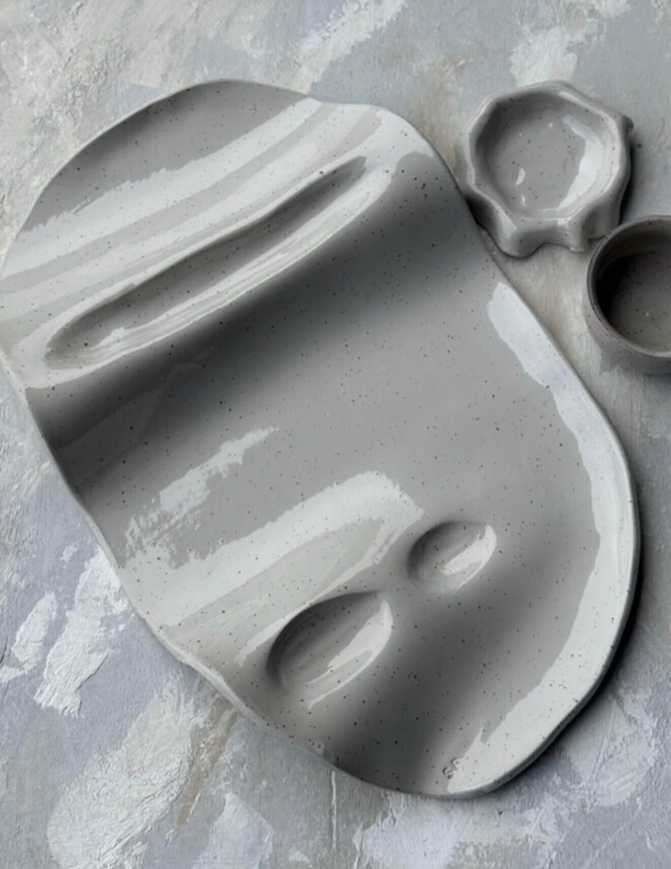 Benekli Wave Peynir Tabağı