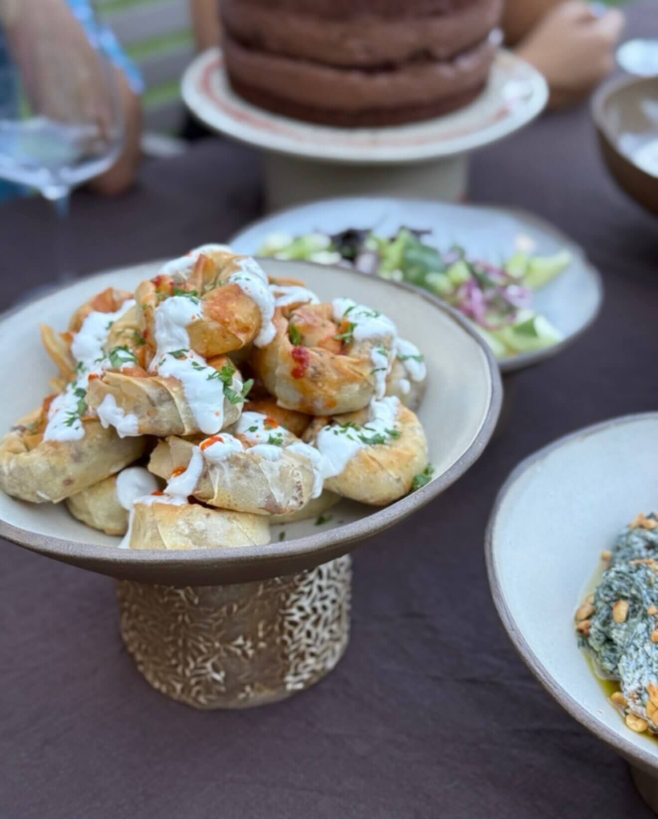 Stoneware Ayaklı Kase