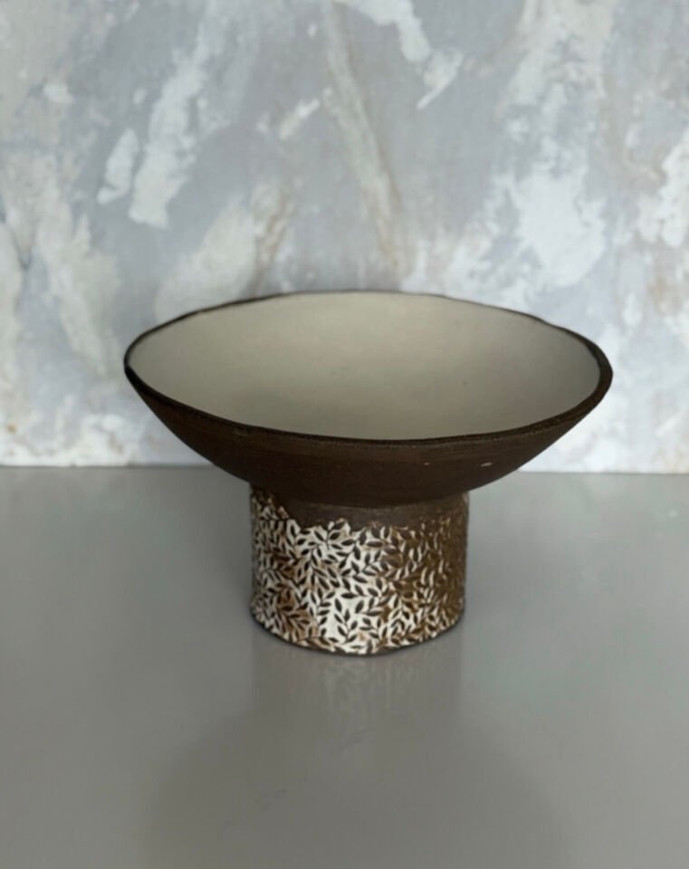 Stoneware Ayaklı Kase