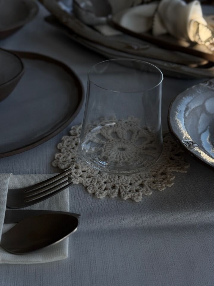 2li Dantel Bardak Altlığı