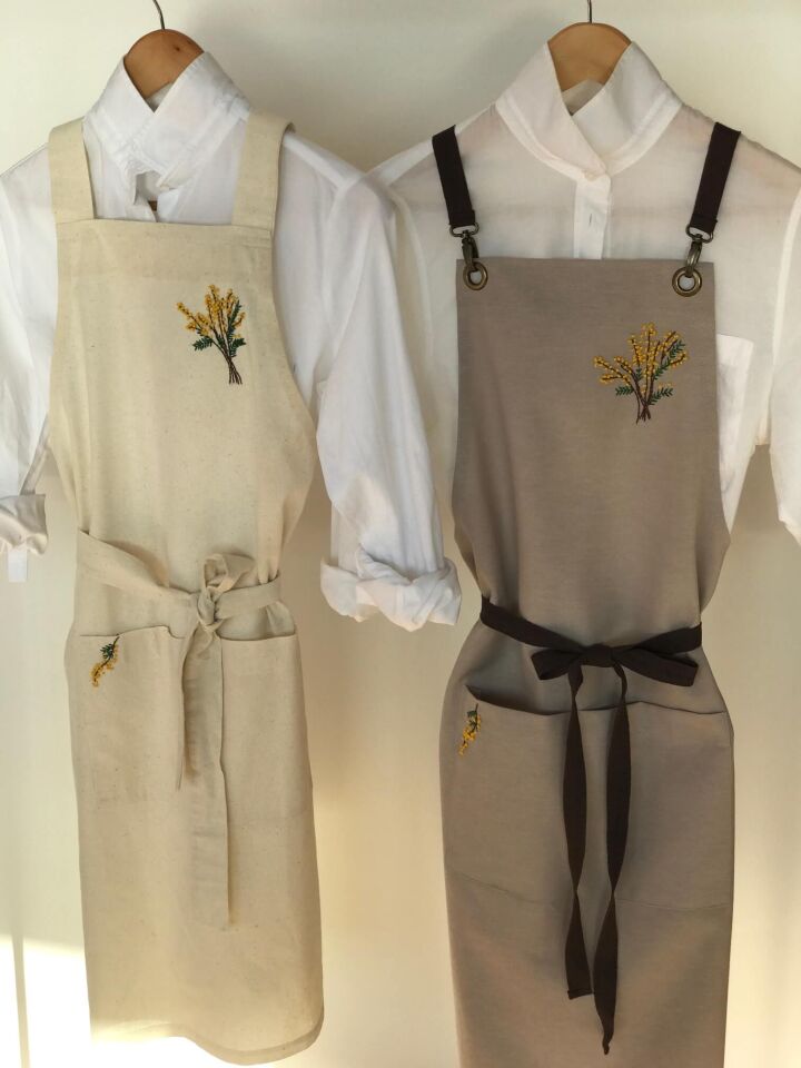 Mimoza Nakışlı Önlük