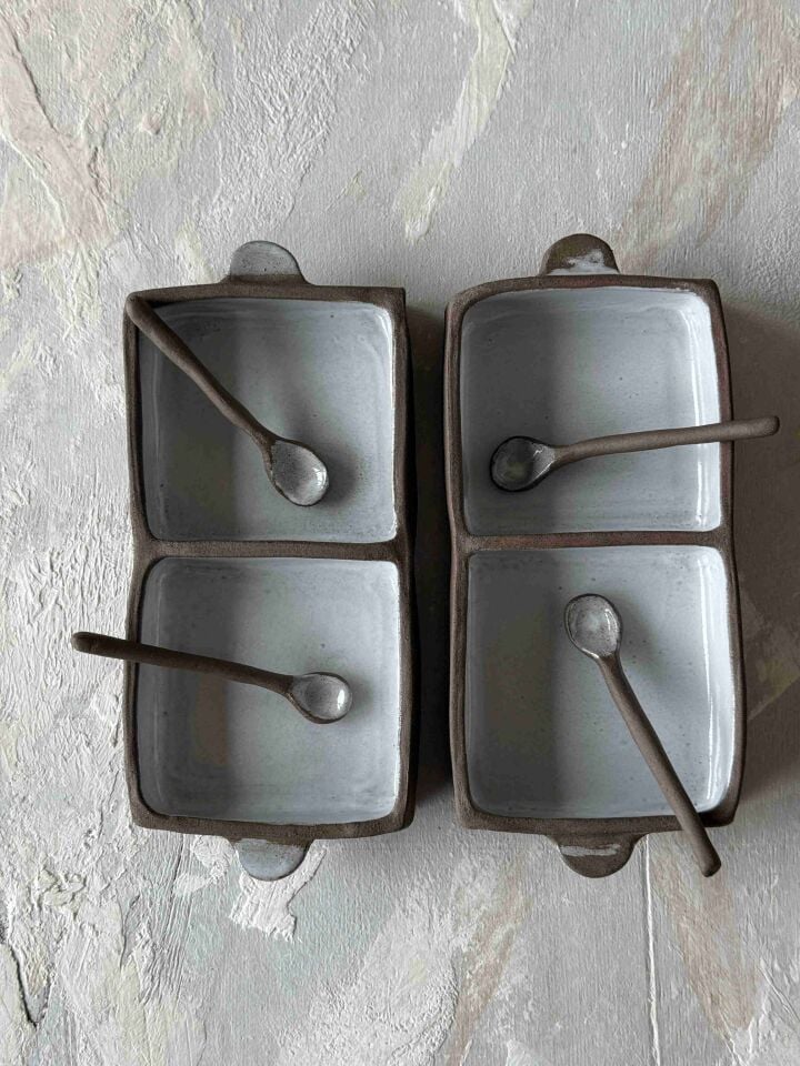 İki Bölmeli Kutu Tabak