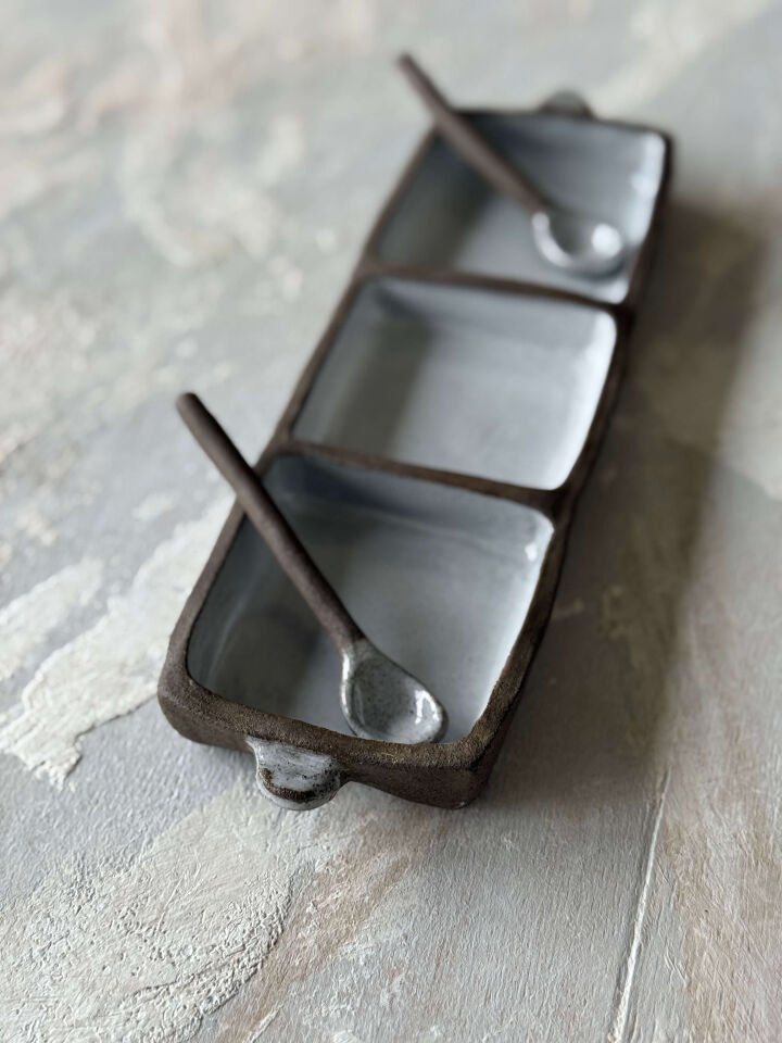 Üç Bölmeli Kutu Tabak