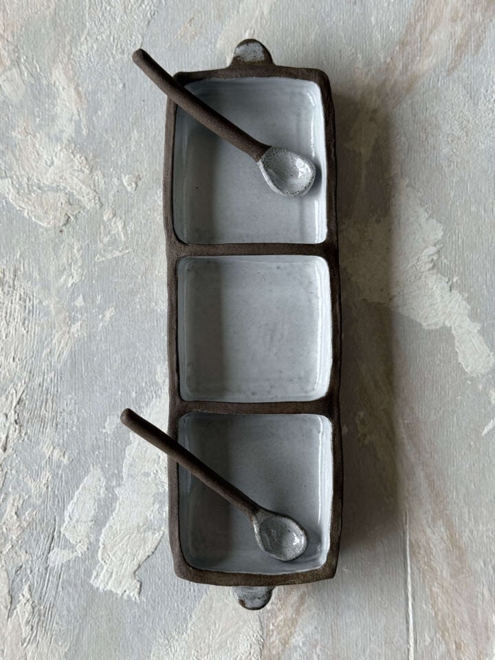 Üç Bölmeli Kutu Tabak