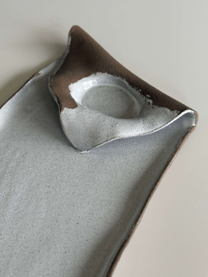 Stoneware Peynir/Sunum Tabağı