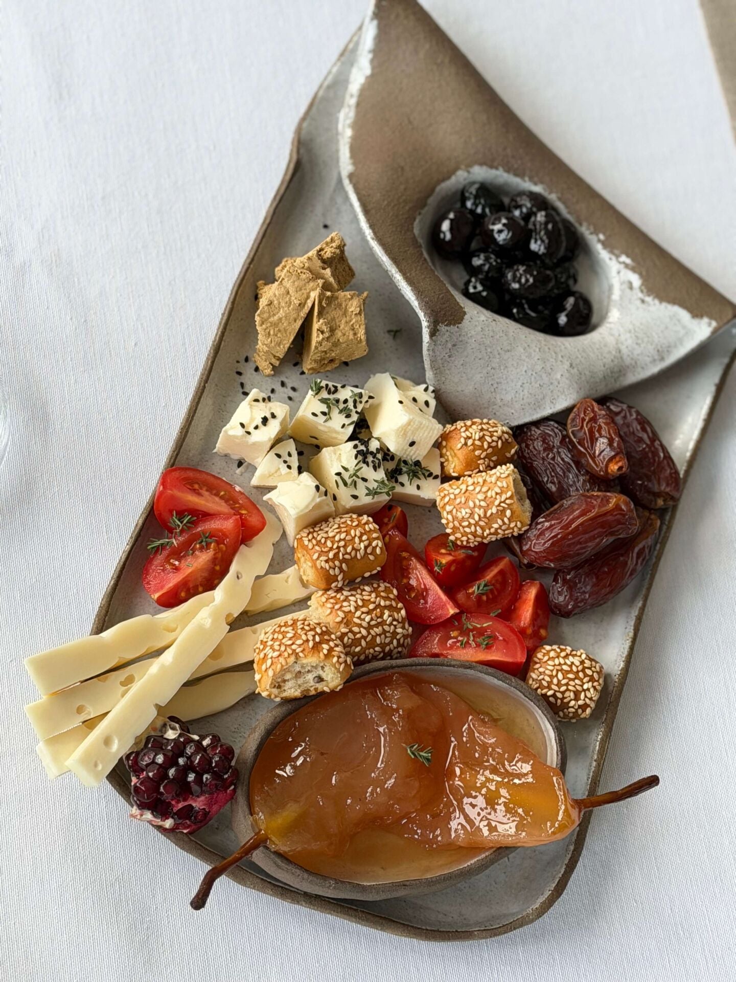 Stoneware Peynir/Sunum Tabağı