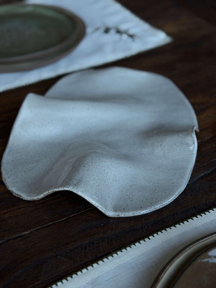 Stoneware Peynir Sunum Tabağı