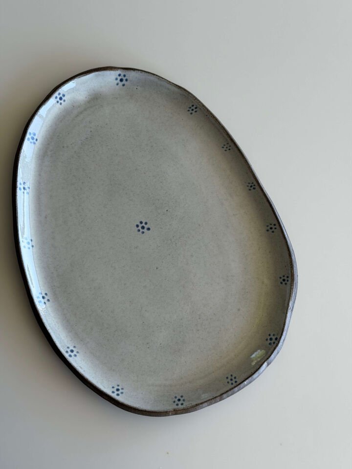 Stoneware Kayık Tabak