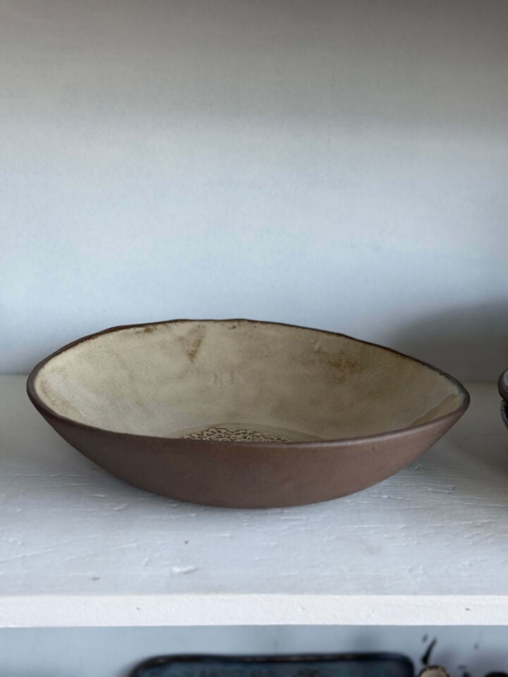 Stoneware Çukur Salata Kasesi