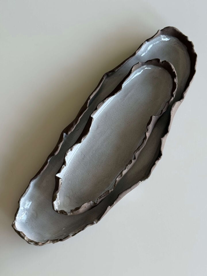 Stoneware Kayık Tabak