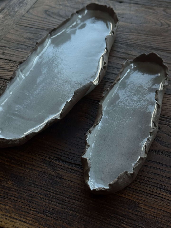 Stoneware Kayık Tabak