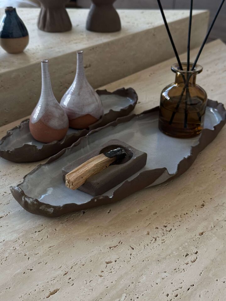 Stoneware Kayık Tabak
