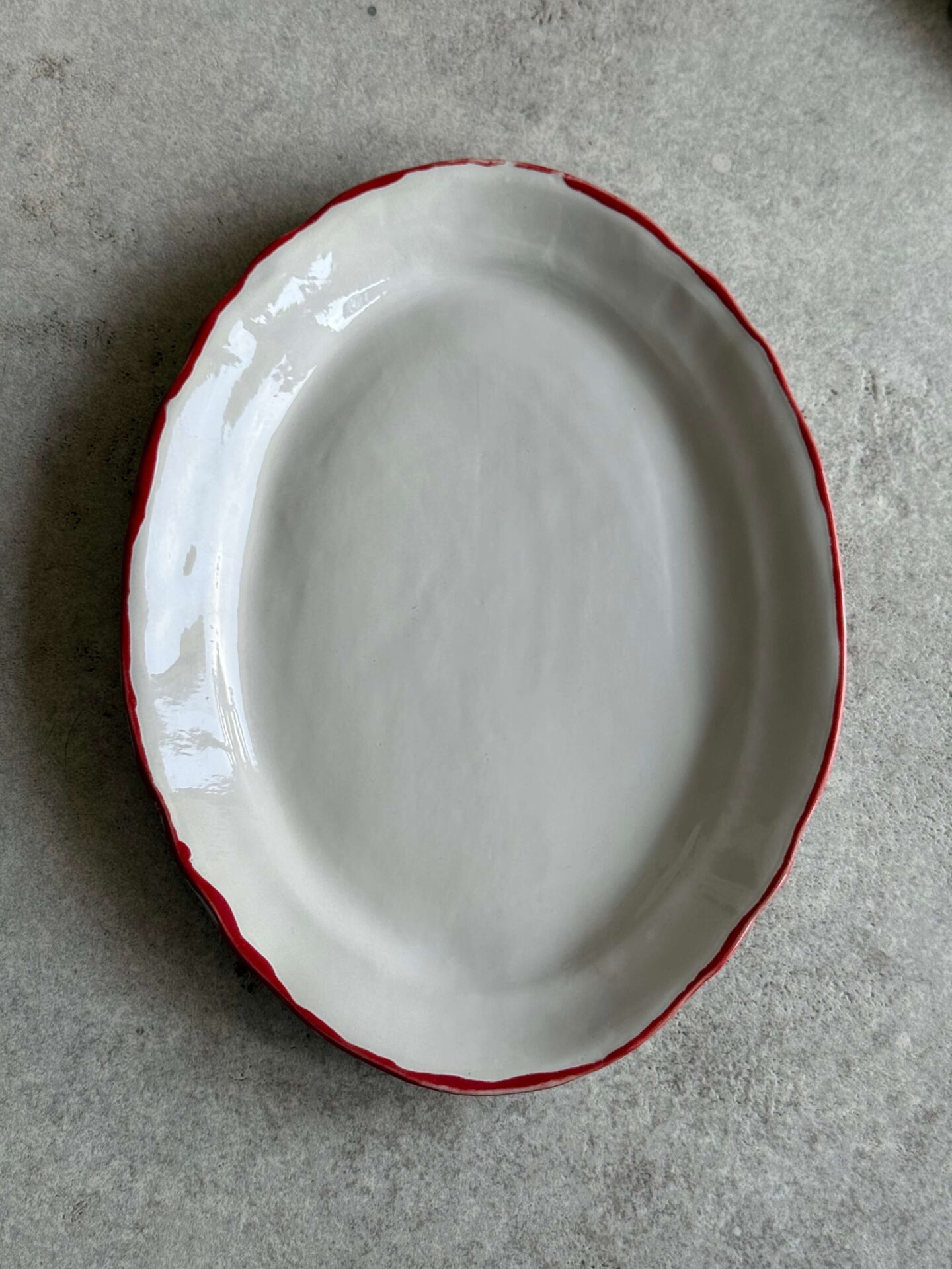 Stoneware Kayık Tabak