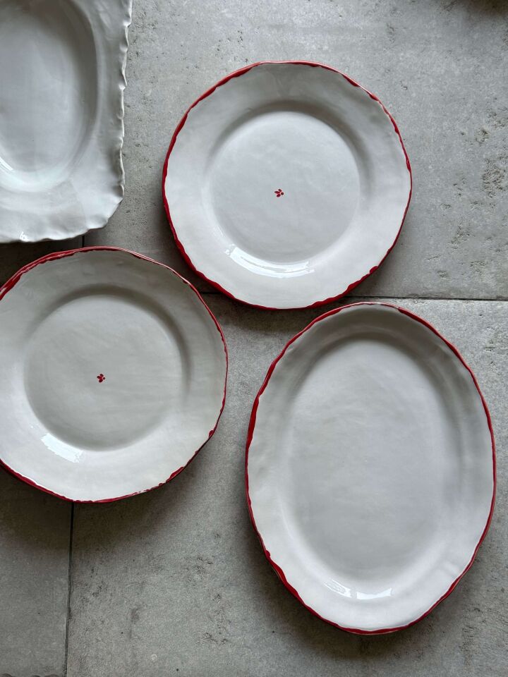 Stoneware Kayık Tabak
